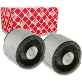 2x FEBI 14923 Lagerung, Lenker Hinterachse, 50mm, Gummi, Aluminium, für Längslenker 2x FEBI 14923 Lagerung, Lenker Hinterachse, 50mm, Gummi, Aluminium, für Längslenker