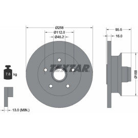Bremsscheibe 92053000 Bremsscheibe 92053000