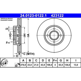 Bremsscheibe 24.0123-0122.1