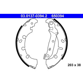 Bremsbackensatz 03.0137-0394.2 Bremsbackensatz 03.0137-0394.2