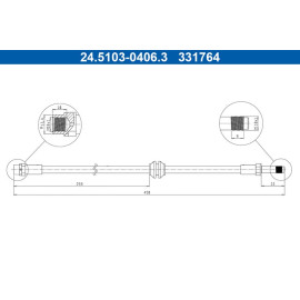 Bremsschlauch 24.5103-0406.3