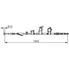 Seilzug, Feststellbremse 1 987 482 911 Seilzug, Feststellbremse 1 987 482 911