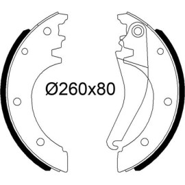 Bremsbackensatz 564252 Bremsbackensatz 564252