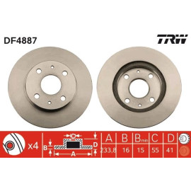 Bremsscheibe DF4887 Bremsscheibe DF4887