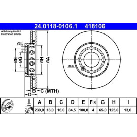 Bremsscheibe 24.0118-0106.1