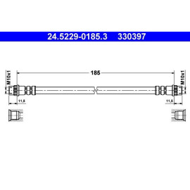 Bremsschlauch 24.5229-0185.3