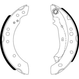 Bremsbackensatz 8DB 355 000-371 Bremsbackensatz 8DB 355 000-371