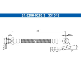 Bremsschlauch 24.5286-0265.3