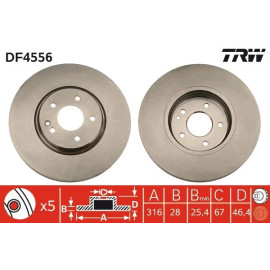 Bremsscheibe DF4556 Bremsscheibe DF4556