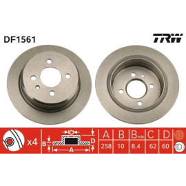 Bremsscheibe DF1561 Bremsscheibe DF1561