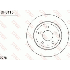 Bremsscheibe DF8115 Bremsscheibe DF8115