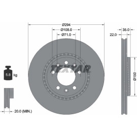 Bremsscheibe 92287103 Bremsscheibe 92287103