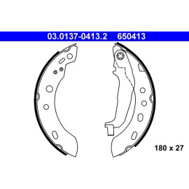 Bremsbackensatz 03.0137-0413.2 Bremsbackensatz 03.0137-0413.2