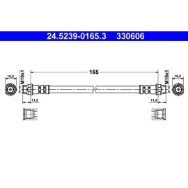 Bremsschlauch 24.5239-0165.3