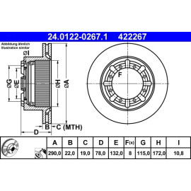 Bremsscheibe 24.0122-0267.1