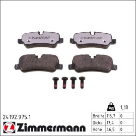 Bremsbelagsatz, Scheibenbremse 24192.975.1 Bremsbelagsatz, Scheibenbremse 24192.975.1