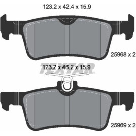 Bremsbelagsatz, Scheibenbremse 2596801 Bremsbelagsatz, Scheibenbremse 2596801