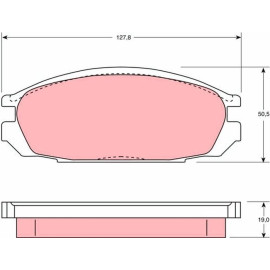 Bremsbelagsatz, Scheibenbremse GDB745 Bremsbelagsatz, Scheibenbremse GDB745