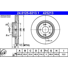Bremsscheibe 24.0125-0213.1