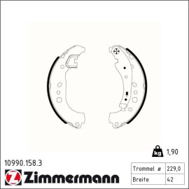 Bremsbackensatz 10990.158.3 Bremsbackensatz 10990.158.3