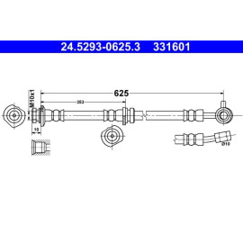 Bremsschlauch 24.5293-0625.3
