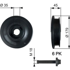 Riemenscheibe, Kurbelwelle TVD1012A
