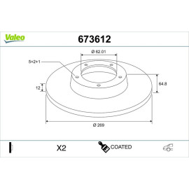 Bremsscheibe 673612