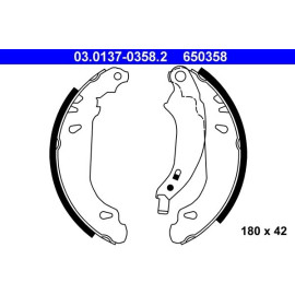 Bremsbackensatz 03.0137-0358.2