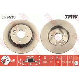 Bremsscheibe DF6535 Bremsscheibe DF6535