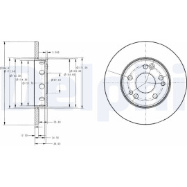 Bremsscheibe BG2314 Bremsscheibe BG2314