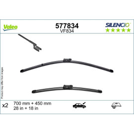 VALEO 577834 Scheibenwischer 700, 450 mm vorne SILENCIO VALEO 577834 Scheibenwischer 700, 450 mm vorne SILENCIO