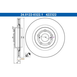 Bremsscheibe 24.0122-0322.1