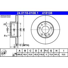 Bremsscheibe 24.0118-0108.1