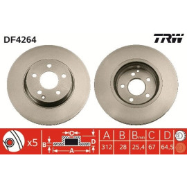 Bremsscheibe DF4264