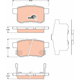 Bremsbelagsatz, Scheibenbremse GDB3482 Bremsbelagsatz, Scheibenbremse GDB3482
