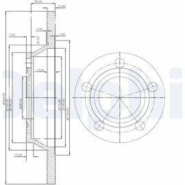 Bremsscheibe BG2987 Bremsscheibe BG2987