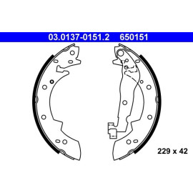 Bremsbackensatz 03.0137-0151.2 Bremsbackensatz 03.0137-0151.2