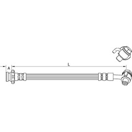 Bremsschlauch 4111584 Bremsschlauch 4111584