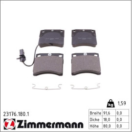 Bremsbelagsatz, Scheibenbremse 23176.180.1 Bremsbelagsatz, Scheibenbremse 23176.180.1