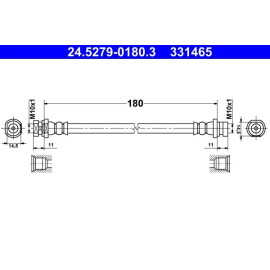Bremsschlauch 24.5279-0180.3