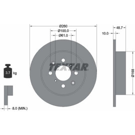 Bremsscheibe 92125300 Bremsscheibe 92125300