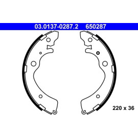 Bremsbackensatz 03.0137-0287.2