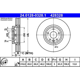 Bremsscheibe 24.0128-0328.1