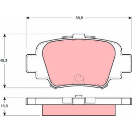 Bremsbelagsatz, Scheibenbremse GDB1060 Bremsbelagsatz, Scheibenbremse GDB1060