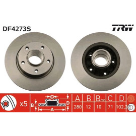 Bremsscheibe DF4273S