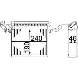 Verdampfer, Klimaanlage AE 70 000P Verdampfer, Klimaanlage AE 70 000P