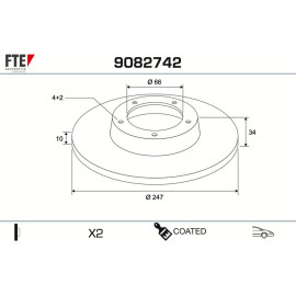 Bremsscheibe 9082742 Bremsscheibe 9082742