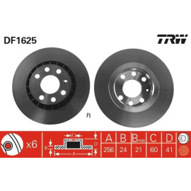 Bremsscheibe DF1625 Bremsscheibe DF1625