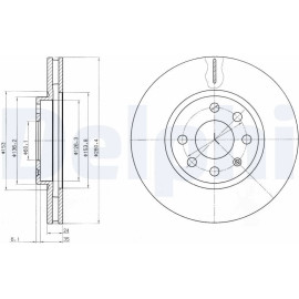 Bremsscheibe BG3569 Bremsscheibe BG3569