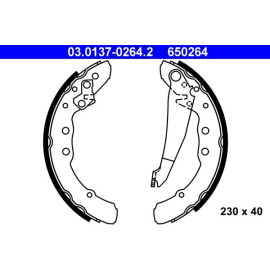 Bremsbackensatz 03.0137-0264.2